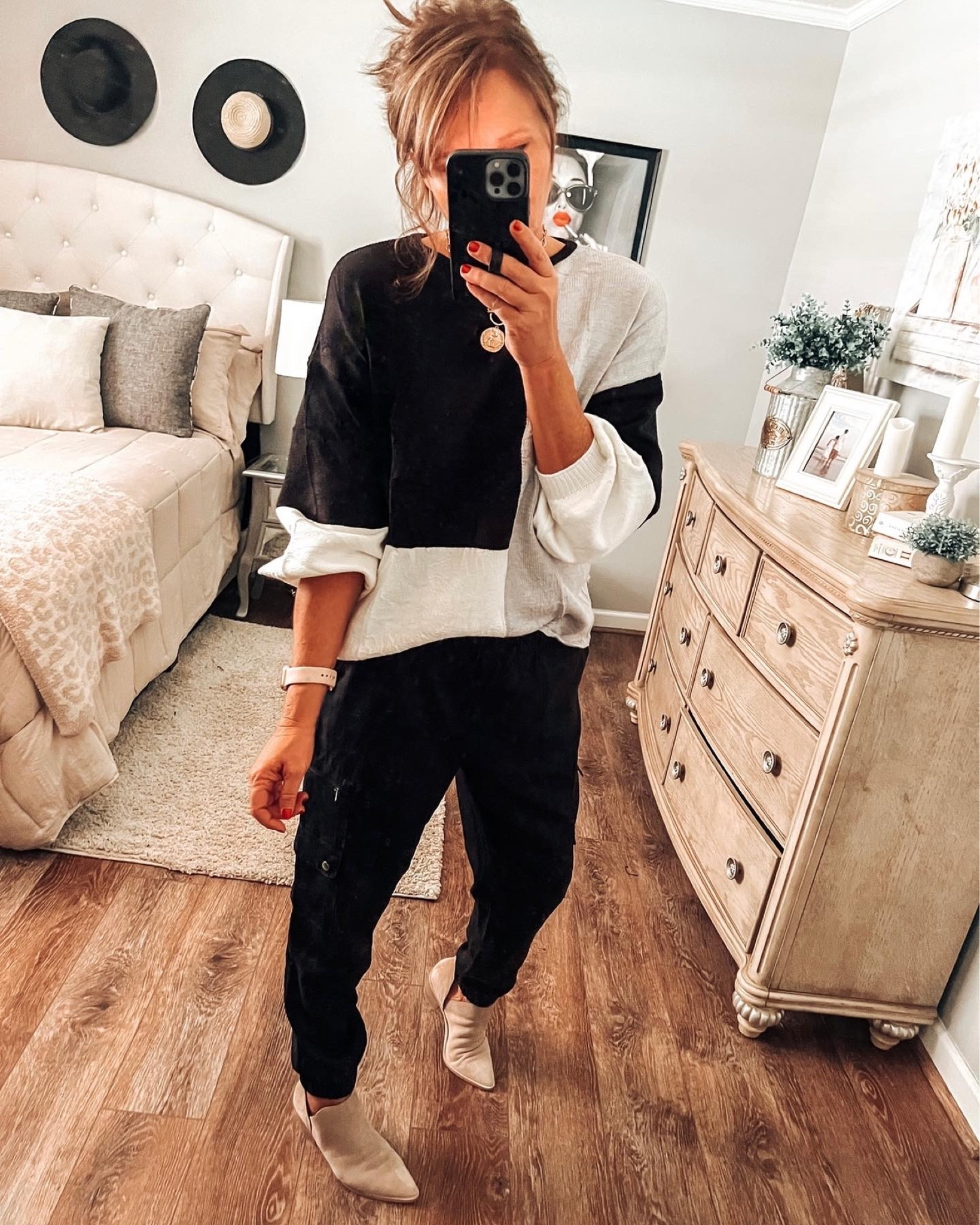 Colorblock sweater from Amazon styled with TENCEL utility joggers from Banana Republic Factory ( fits tts, comes in more colors), gold coin toggle necklace from Amazon 

Casual outfit, joggers outfit, amazon finds, Amazon tops, Amazon sweater, amazon best sellers, sale, business casual, date night, dinner outfit fall outfit

#LTKstyletip #LTKunder50 #LTKsalealert