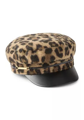 Leopard Skipper Cap with Horsebit | Belk