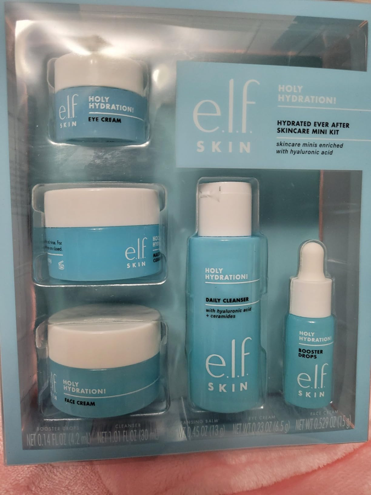 e.l.f. SKIN Holy Hydration! Hydrated Ever After Skincare Mini Kit, Cleanser, Makeup Remover, Mois... | Amazon (US)