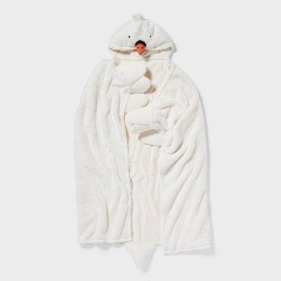 40"x50" Swan Kids' Hooded Blanket - Pillowfort™ | Target