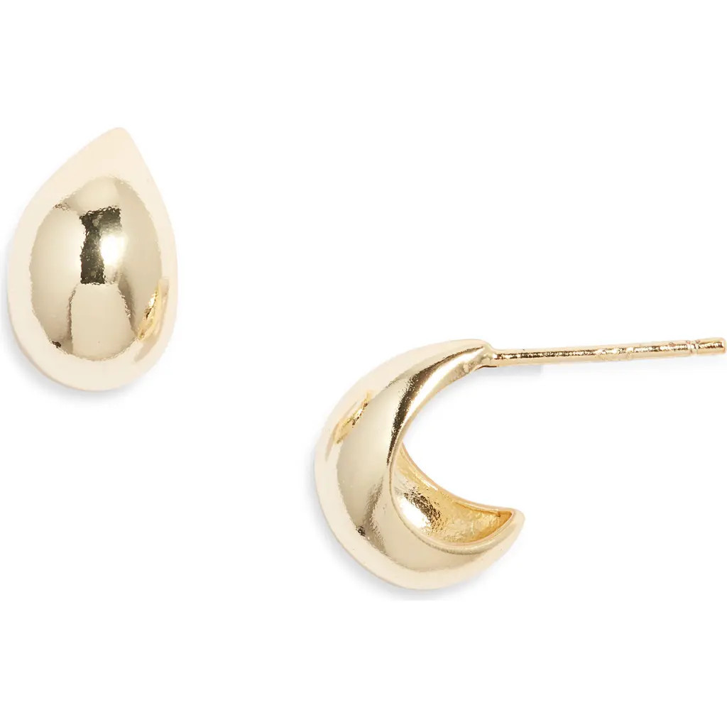Set & Stones Felix Huggie Hoop Earrings in Gold at Nordstrom | Nordstrom