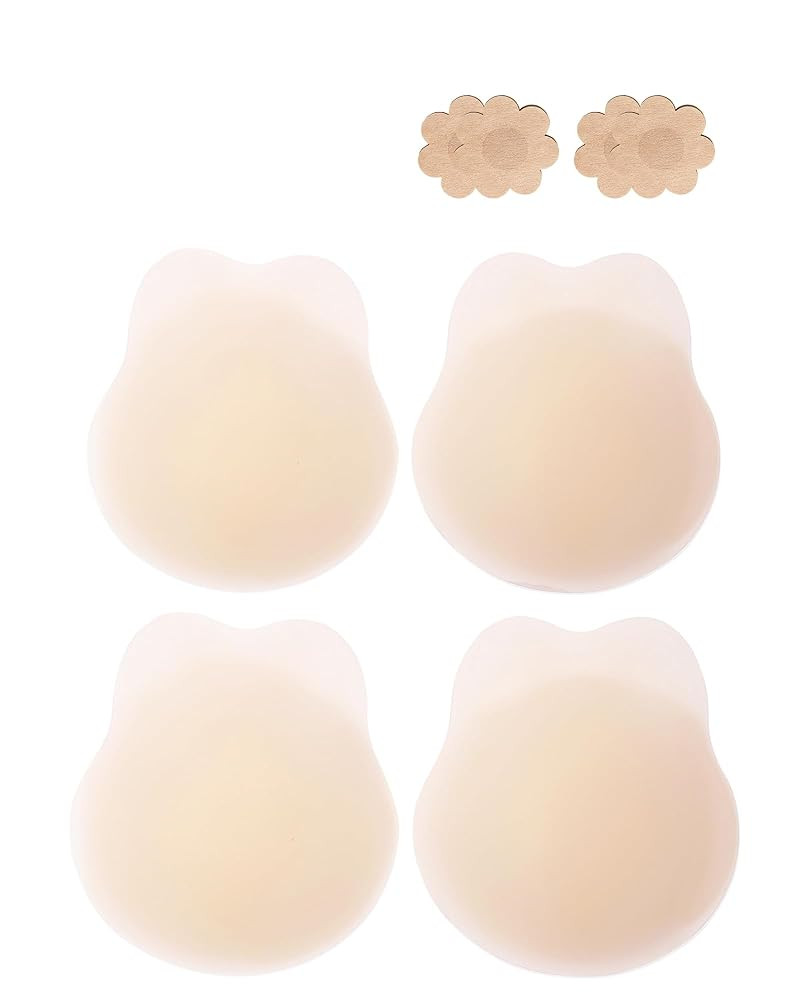 As Fairy Nipple Covers Stickers, Sticky Bras for Women Push Up, Boobtape for Breast Lift, 2 Pairs... | Amazon (US)