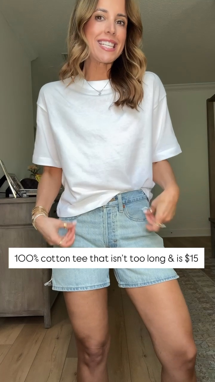 Expensive stuff that’s absolutely worth it!! The perfect white cotton tee in XS. LISAMARIEXSPANX for 15% off first order & free shipping. Abercrombie curve love 90s cutoff short in size 24. Elevated casual. Casual outfit. Mom outfit. 


#LTKPetite #LTKTravel #LTKootd