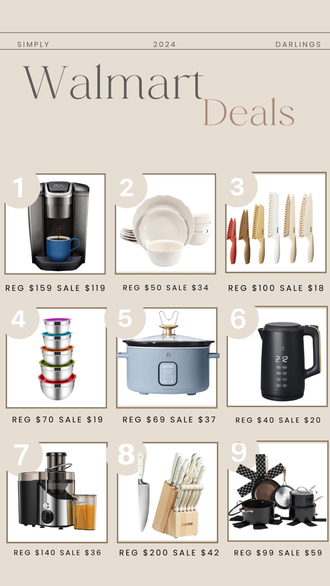 Walmart deals on these kitchen items! So many good prices you cannot miss them

#LTKSaleAlert