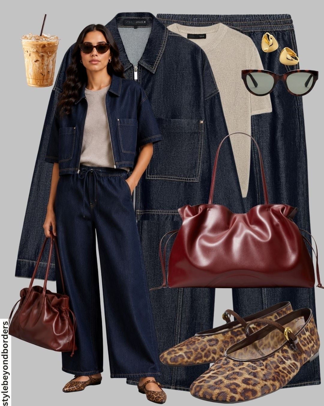 Denim jacket outfit styling 🦋🍒


Tags: crop denim jacket, denim trousers wide leg, leopard print ballet flats, burgundy bag, short sleeve knit sweater, pre-fall outfit, chic outfit, easy to style look, zara

#LTKstyletip #LTKautumn #LTKjeans