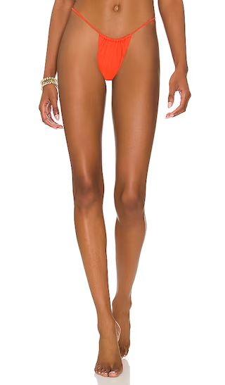 Raquel String Bikini Bottom in Neon Orange | Revolve Clothing (Global)