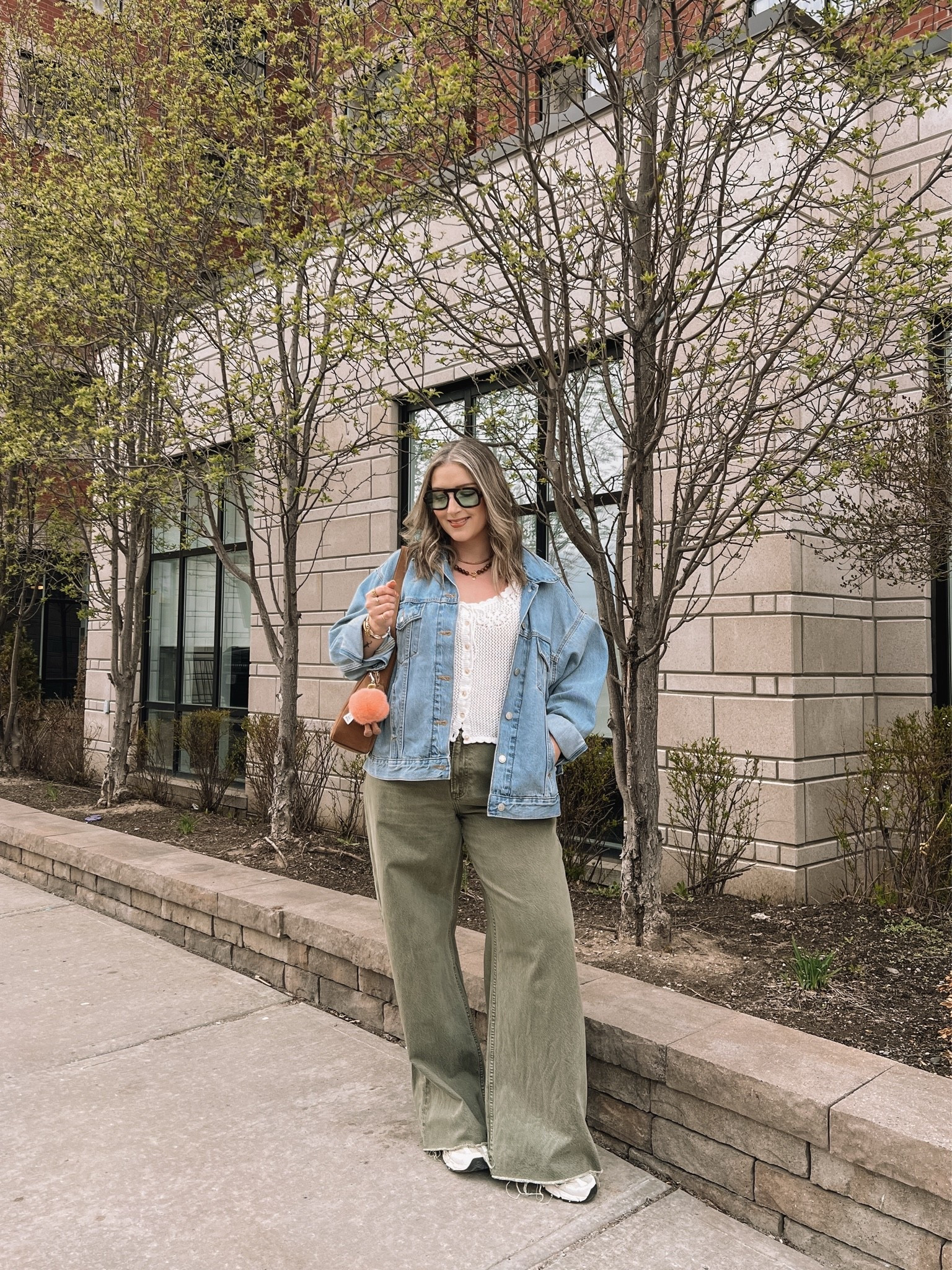 Simple spring outfit! Wearing my usual size L in the crochet tank top, Canadian link under “similar products”. Wearing 32 long in the jeans for a looser fit, and I cut the hem for a custom length (code SHORTSAF for extra 15% off). Sized up to XL in the denim jacket for an oversized fit. New Balance sneakers are so comfy but run a little big, I’m a 9.5-10 and wear a 9

#LTKjeans #LTKsale #LTKmidsize