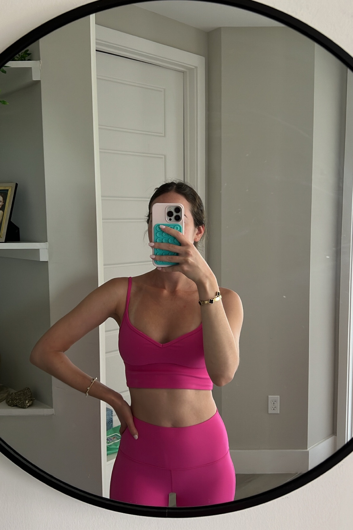 Lululemon hot pink set 💖 I recommend sizing up one in the bra! The shorts are so buttery and comfy I love them
Sports bra- 6
Shorts- 4

Fall workout set, biker shorts, lululemon align

#LTKfitness #LTKGiftGuide #LTKHoliday
