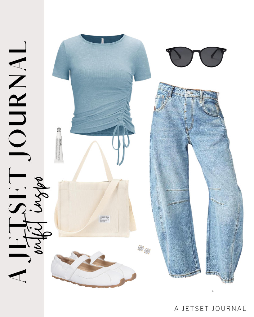 Got excited about how this stylish top paired well with these barrel jeans and ballet sneakers from Tigeridea. It’s a great outfit for casual events and goes really well with  SOJOS sunnies.

#LTKSeasonal #LTKSaleAlert #LTKTravel 

 