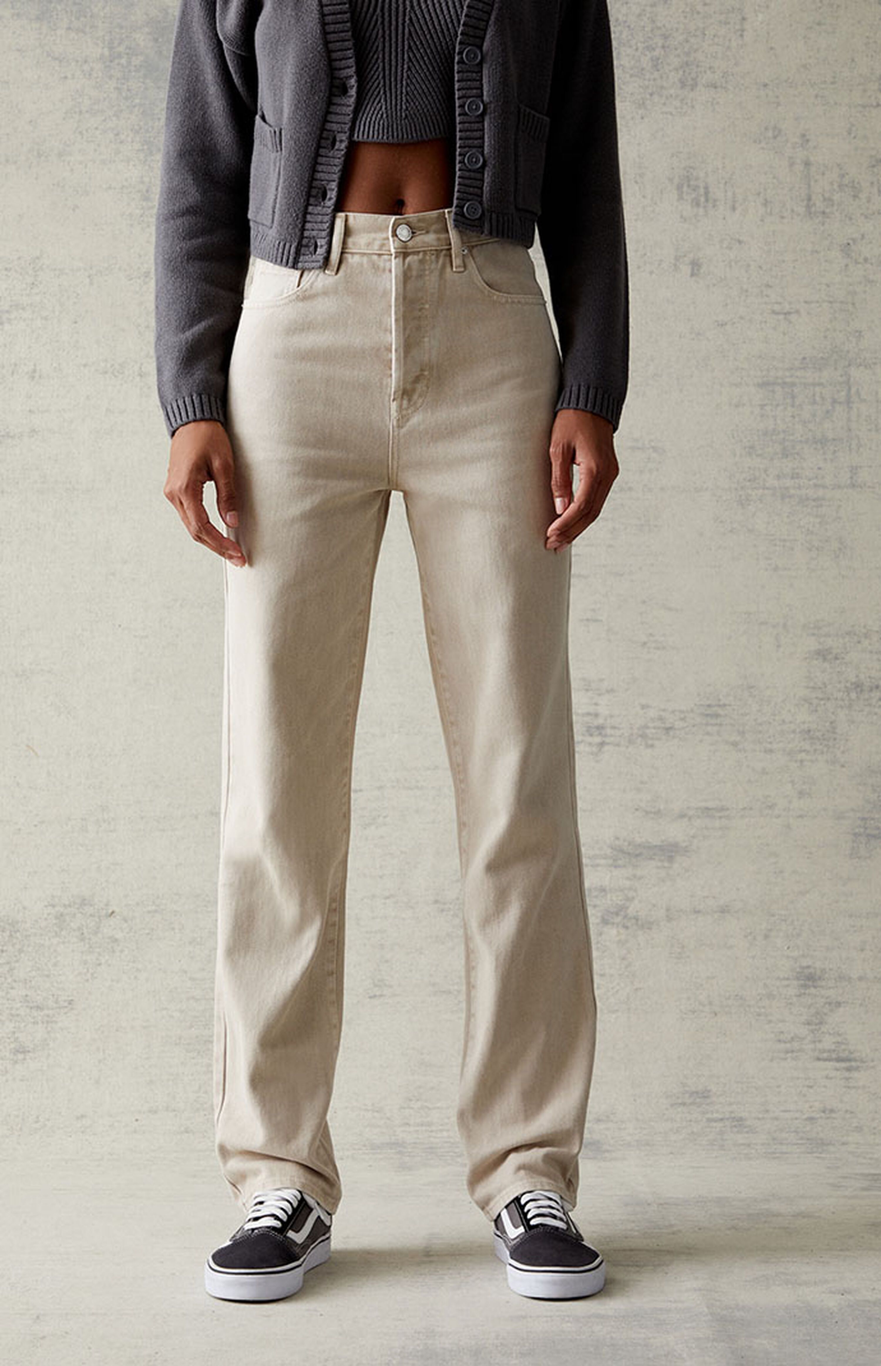 PacSun Beige Dad Jeans | PacSun