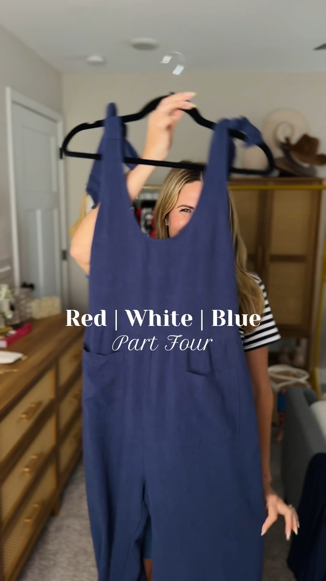 Blue and white summer looks. Love these for everyday, lunch with friends or date night. Country concert if you add boots to the skirt outfits. I’m in a small in the jumpsuit and medium in the skort. Small in the long skirt. My vest is old but I’ll link similar. 

#LTKSaleAlert #LTKOver40 #LTKSeasonal