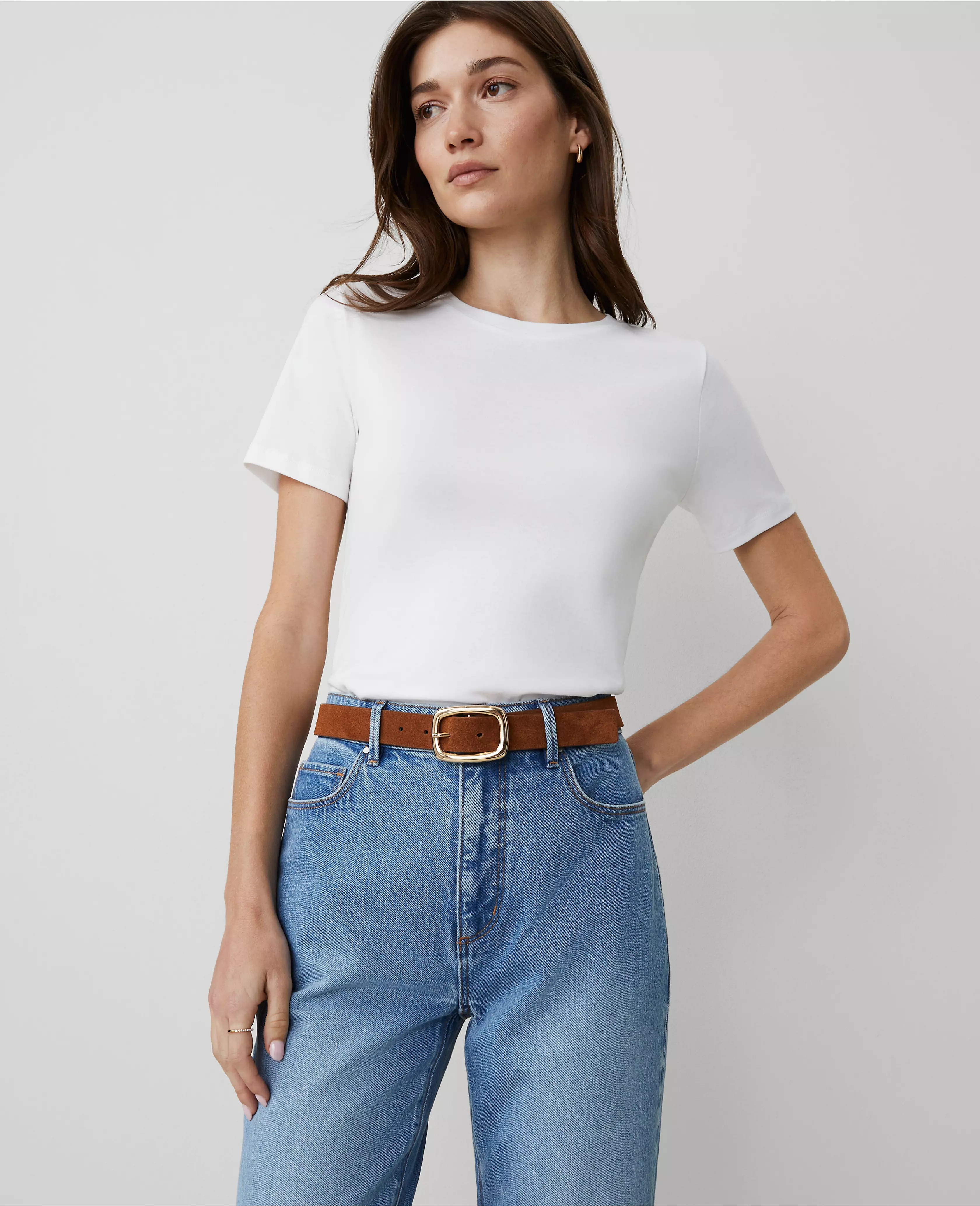 Crew Neck Tee | Ann Taylor