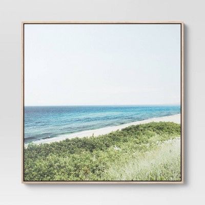 30&#34; x 30&#34; Summer Landscape Framed Wall Canvas - Threshold&#8482; | Target