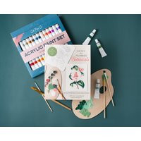 Paint-By-Number Botanicals Book & Paint Set | Etsy (US)