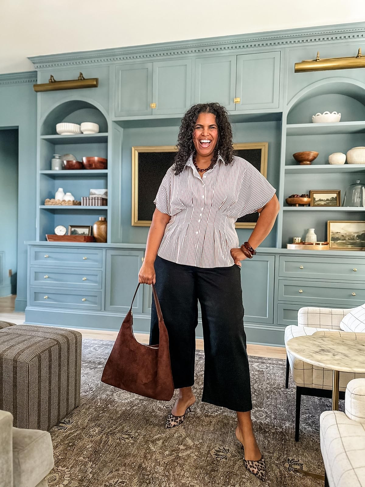 Workwear chic! Wearing size xxl in top and size 20 in jeans. #amazonfashion #newseason 

 #LTKootd #LTKPlusSize #LTKWorkwear