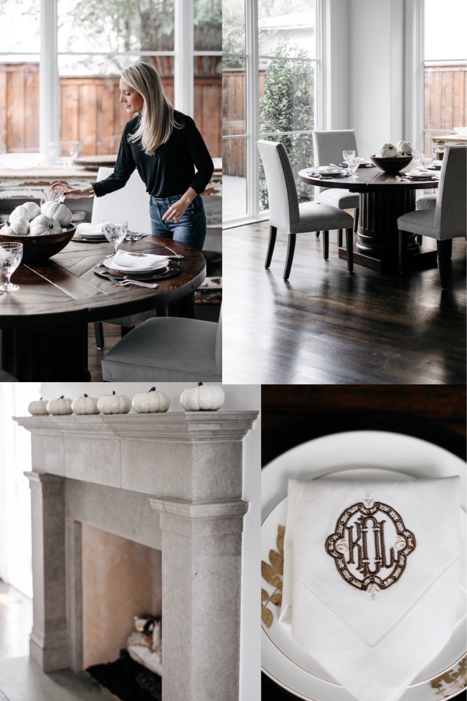 Fall home style - fall tablescape - white pumpkins - table settings 

#LTKSeasonal #LTKhome #LTKHalloween