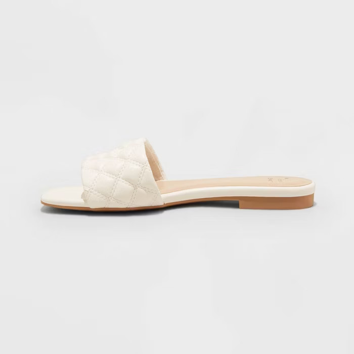 Women's Ama Quilted Slide Sandals - A New Day™ | Target