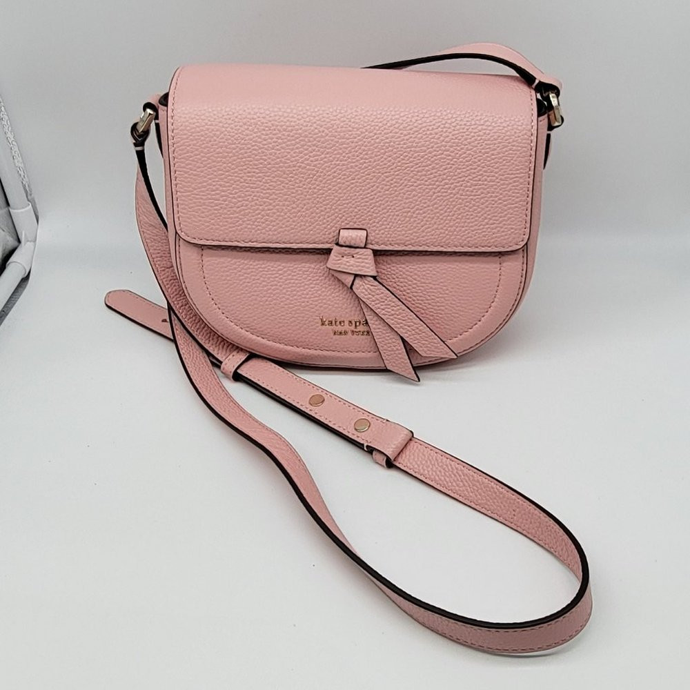 Kate Spade Knott Medium Saddle Crossbody PXR00507 Coral Gable | Poshmark