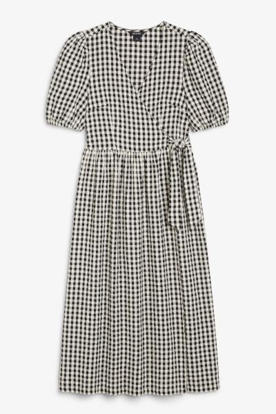Seersucker wrap midi dress | H&M (UK, MY, IN, SG, PH, TW, HK)