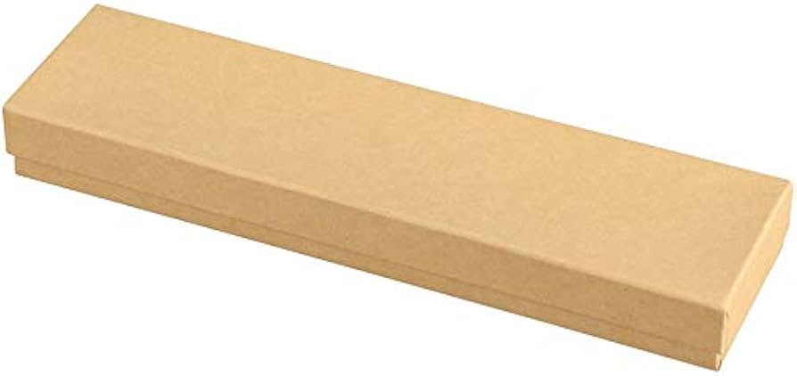 RJ Displays 25 Pack Cotton Filled Kraft Brown Color Cardboard Paper Boxes for Jewelry Necklace, J... | Amazon (US)