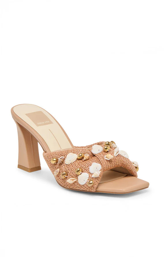 Dolce Vita Tylah Heel ~ Toffee Beaded Raffia | Show Me Your Mumu