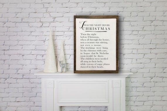 Twas the Night Before Christmas  Holiday  Christmas Quotes  | Etsy (US)