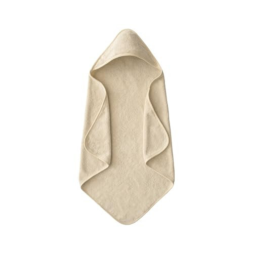 mushie Baby Hooded Towel | Organic Cotton (Fog) | Amazon (US)