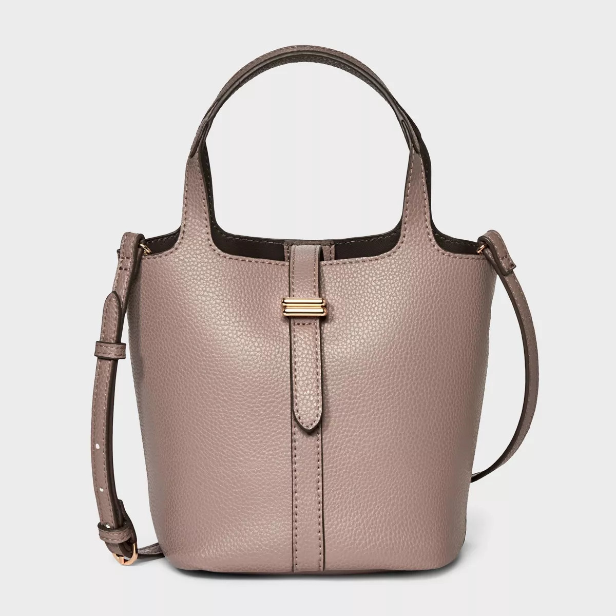 Mini Tulip Tote Handbag with Crossbody Strap - A New Day™ Brown | Target
