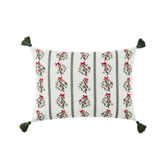 My Texas House 14" x 20" Missie Green Reversible Cotton Decorative Pillow Cover | Walmart (US)