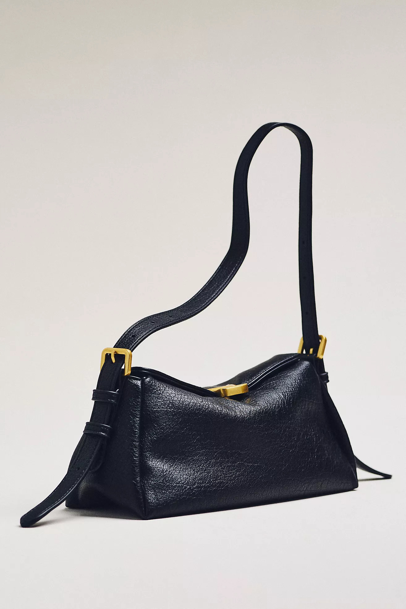 Slouchy Faux Leather Shoulder Bag | Anthropologie (US)