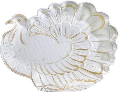 Amscan Turkey Shaped Melamine Serving Platter - 19.25" x 14.75" | Beige | 1 Pc. | Amazon (US)