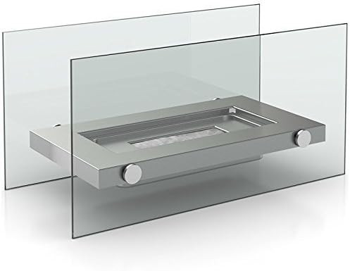 Gr8 Garden Bio ethanol fireplace Free Standing Indoor Outdoor Stainless Steel Glass Portable Camp... | Amazon (UK)