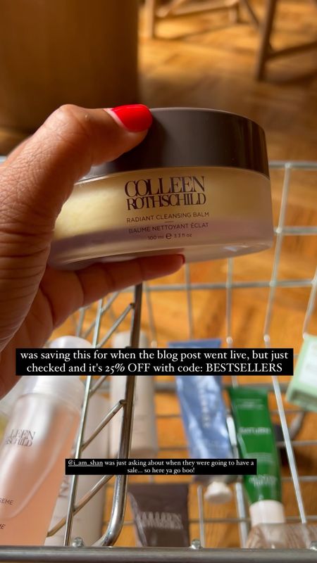 Cleansing balm now 25% off with code BESTSELLERS / beauty 

#LTKbeauty #LTKFind