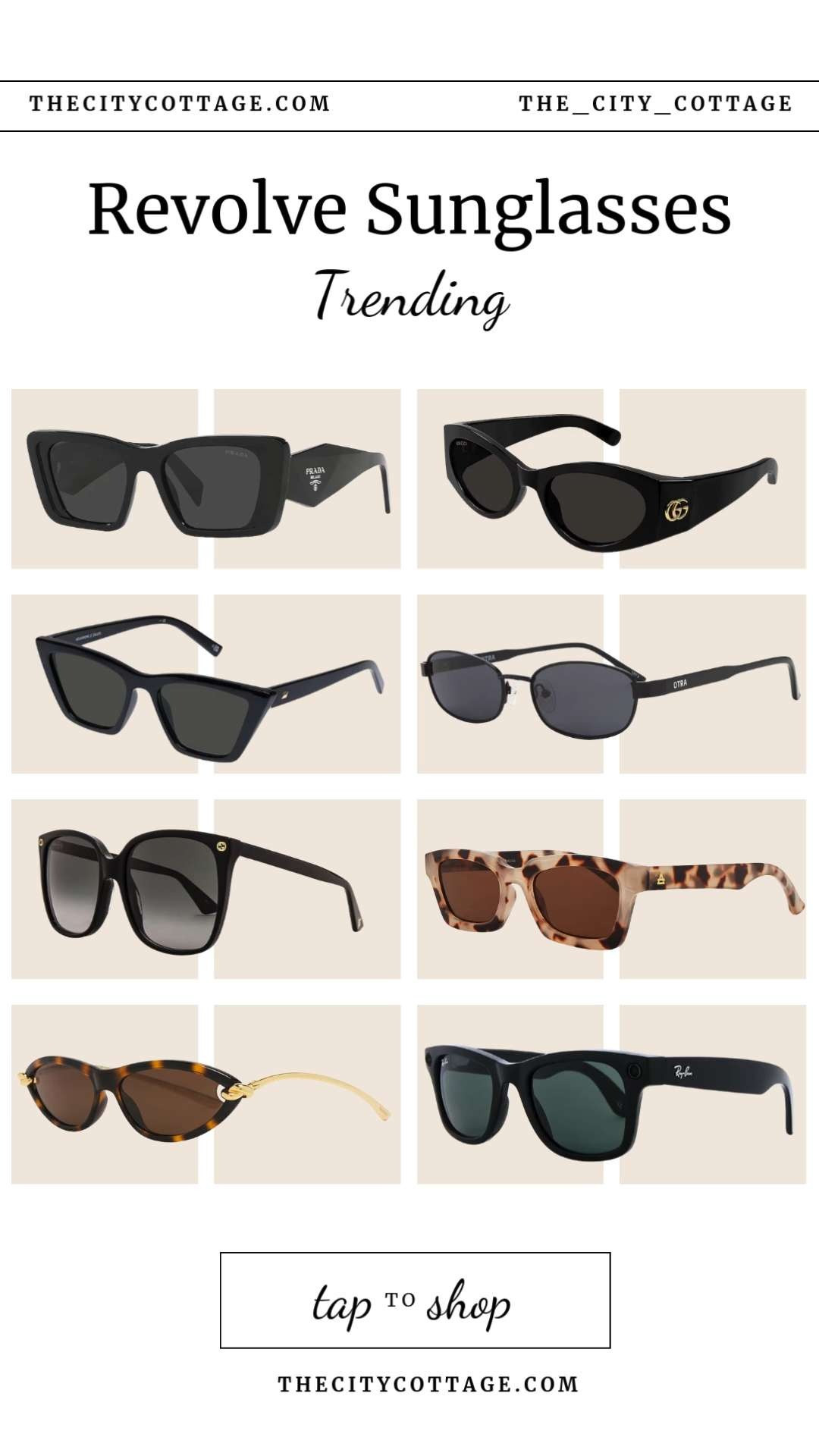 Revolve’s most-wanted sunnies right now 🖤☀️

From sleek cat-eyes to sporty squares and statement designer frames, these are the sunglasses taking over this season. 

Whether you’re going for quiet luxury or full It-girl energy, there’s a pair here to elevate every outfit instantly.

Featuring trending styles from Bottega Veneta, Ray-Ban Meta, Gucci, Prada, Le Specs, AIRE, Otra, and more.

#revolve #revolvefashion #designersunglasses #sunglassesstyle #itgirlsummer #quietluxury #streetstyleinspo #luxuryaccessories #catEyeSunglasses #squareframes #ltkstyle #ltkitgirl #ltksummer 

 #LTKNYFW #LTKWorkwear #LTKTravel