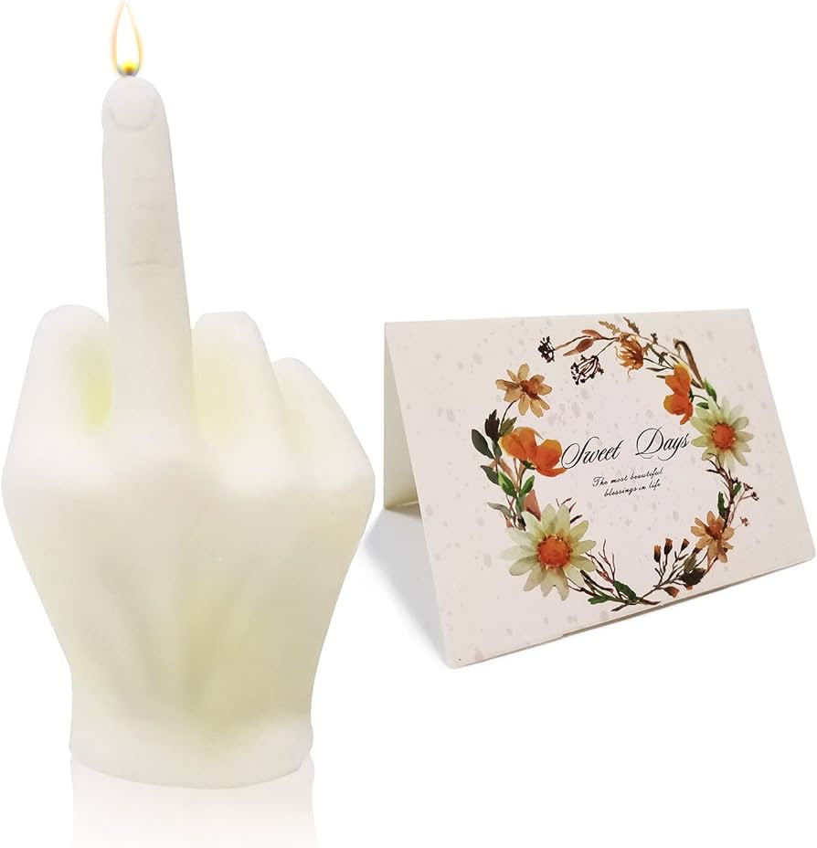 Middle Finger Scented Candle, Gifts Candle for Women, Fragrance Candle Gift for Sister Friend, So... | Amazon (US)