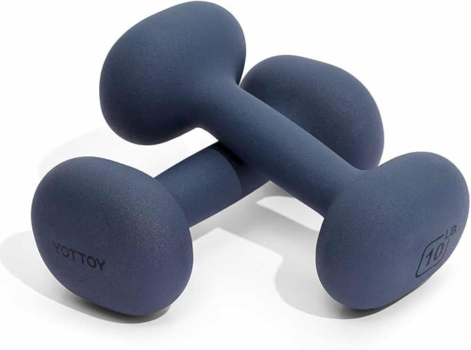 YOTTOY Weights Dumbbells Set for Women,2-15 Pound Dumbbells Set of 2, Non-Slip Hand Weights for H... | Amazon (US)