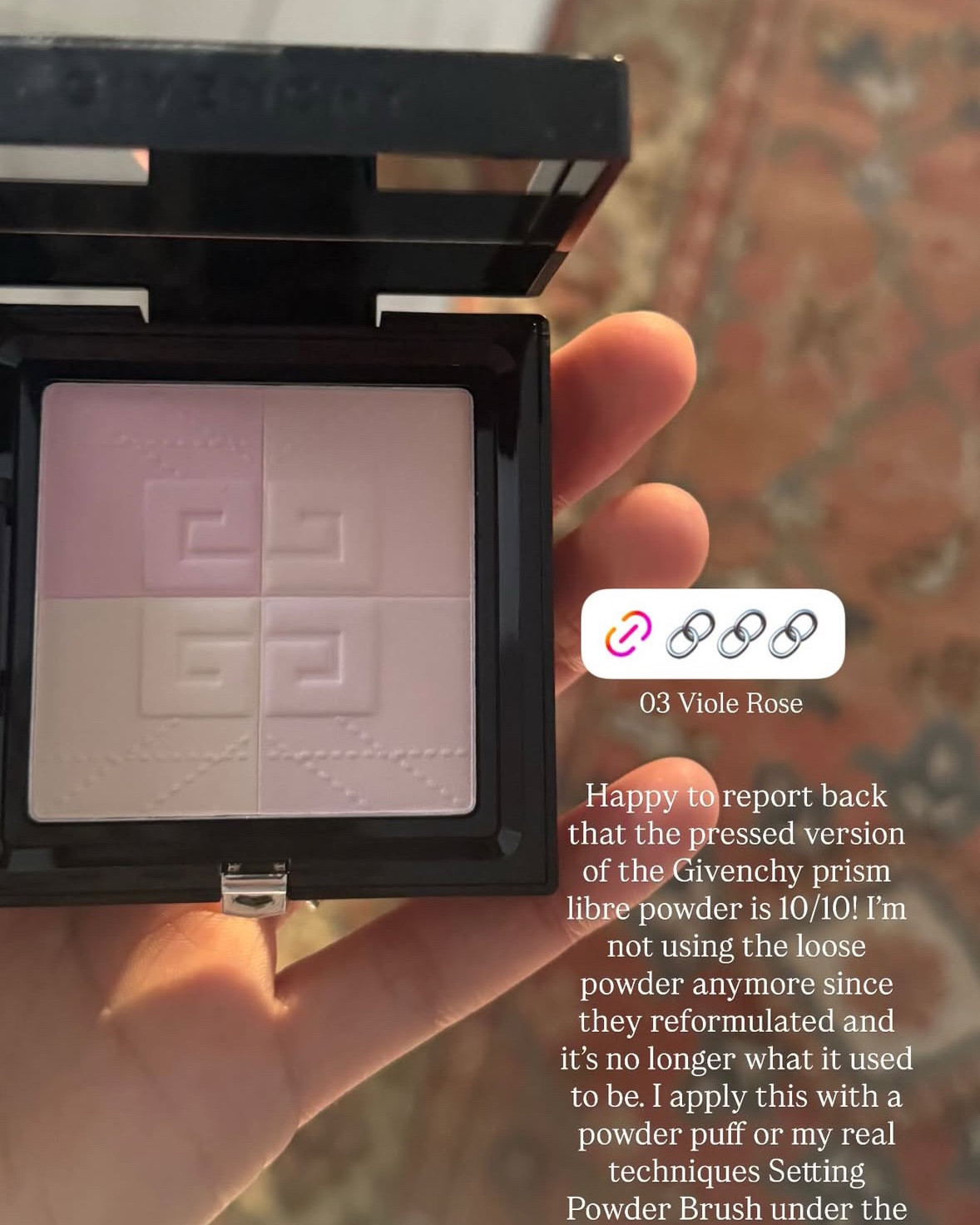 10/10 recommend the Givenchy libre pressed setting powder 



#LTKBeauty #LTKFindsUnder100 #LTKStyleTip