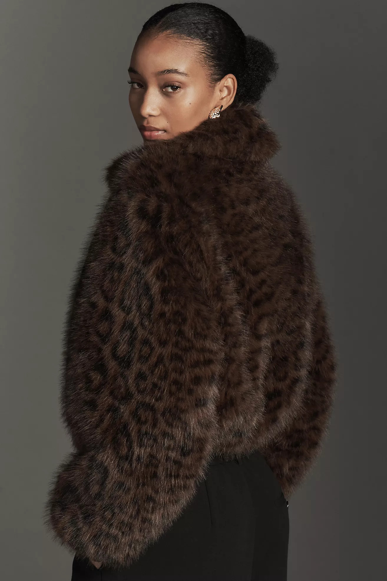 BLANKNYC Midnight Run Faux-Fur Leopard Jacket | Anthropologie (US)