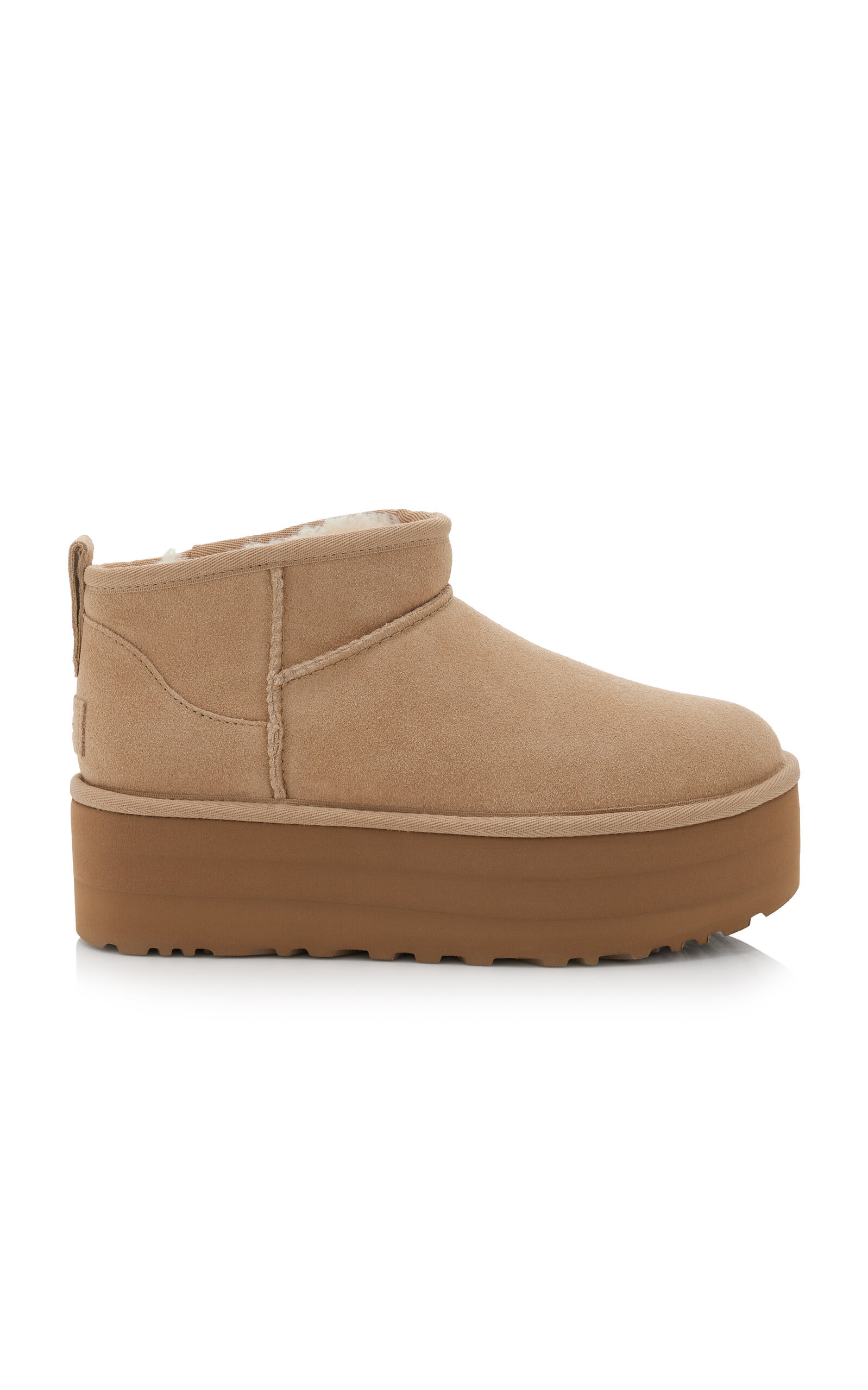 UGG - Classic Ultra Mini Sheepskin Platform Boots - Neutral - US 10 - Moda Operandi | Moda Operandi (Global)