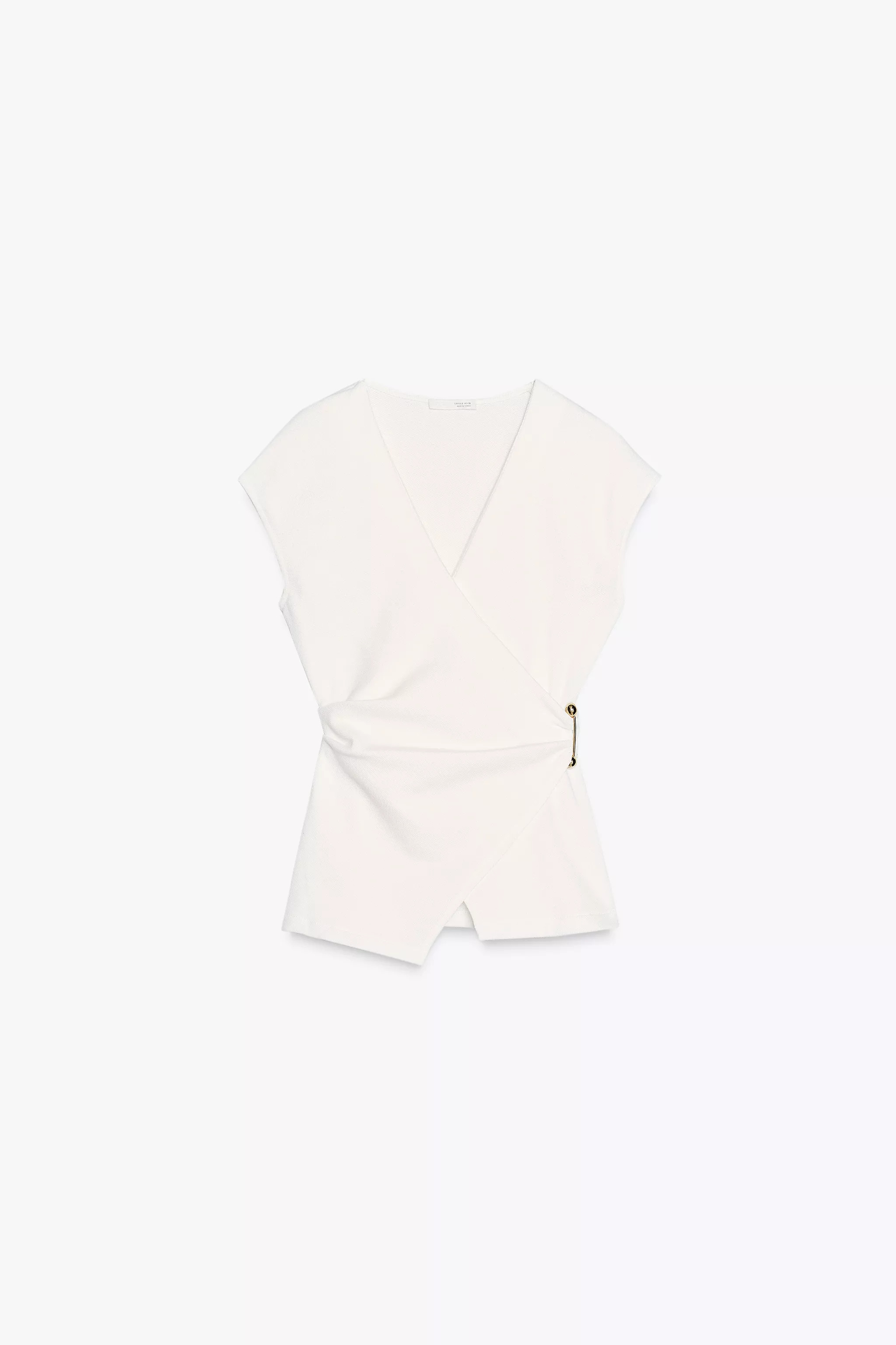 TEXTURED CLASP TOP | Zara Canada