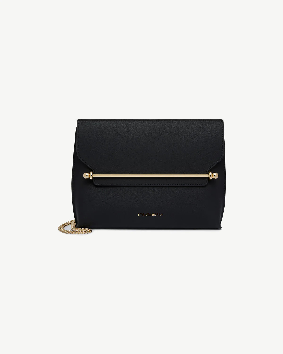 Strathberry - Stylist - Crossbody Leather Clutch - Black | Strathberry