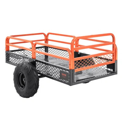 VEVOR Heavy-Duty 1500 lbs ATV Dump Trailer – 15 Cu. Ft. Tow-Behind Garden Cart for Tractors, Mowers & UTVs | Wayfair North America