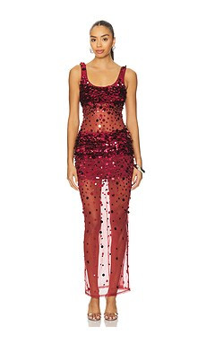 Lovers and Friends Lydia Sequin Maxi Dress in Wine from Revolve.com | Revolve Clothing (Global)