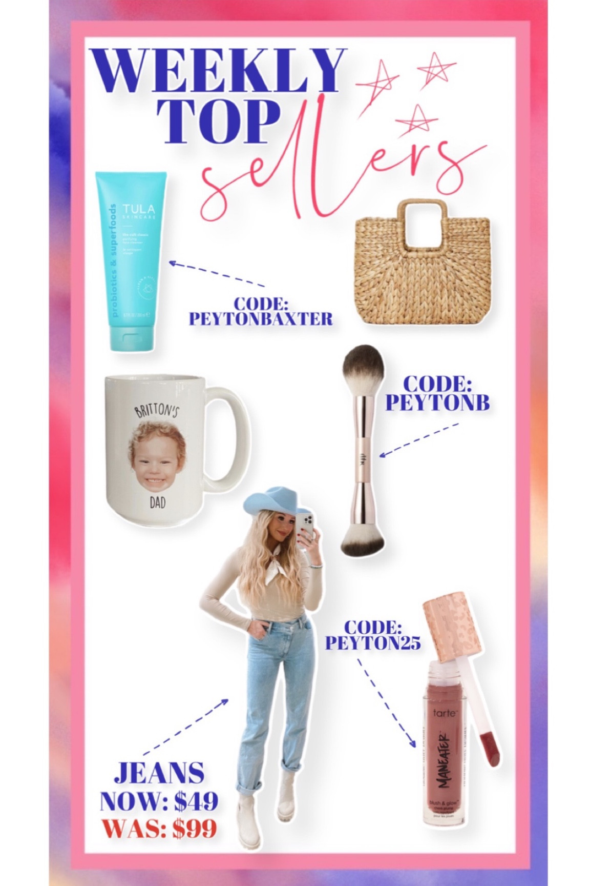 Top sellers this week! 6 products yall are loving.

Tarte code: PEYTON25
Tula code: PEYTONBAXTER 
DIBS code: PEYTONB

#LTKFind #LTKstyletip #LTKbeauty