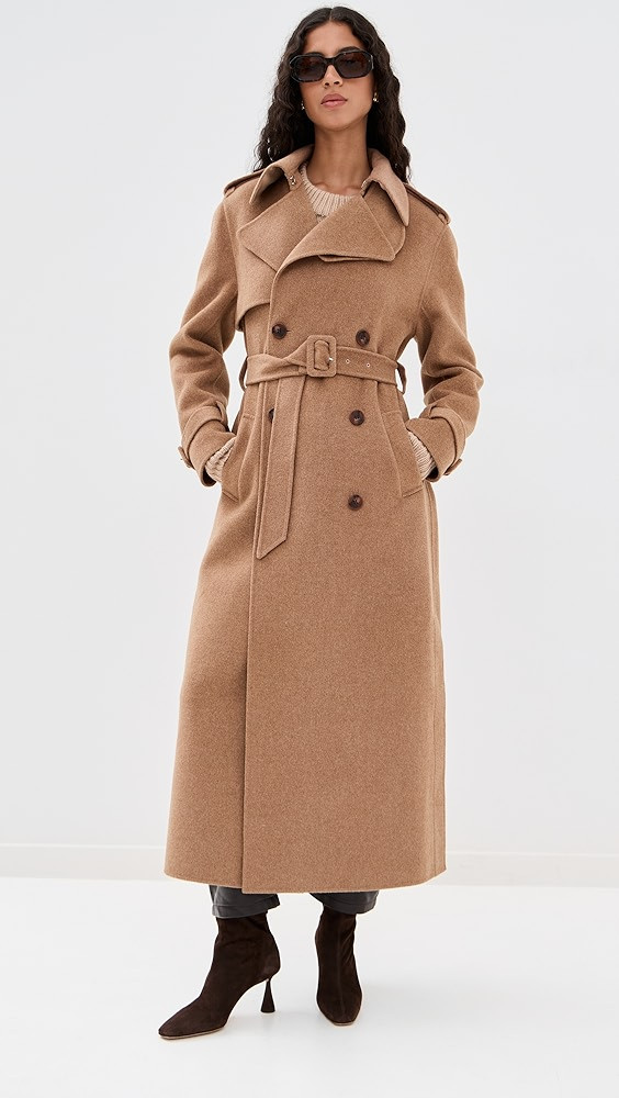 Rumi Belted Long Coat | Shopbop