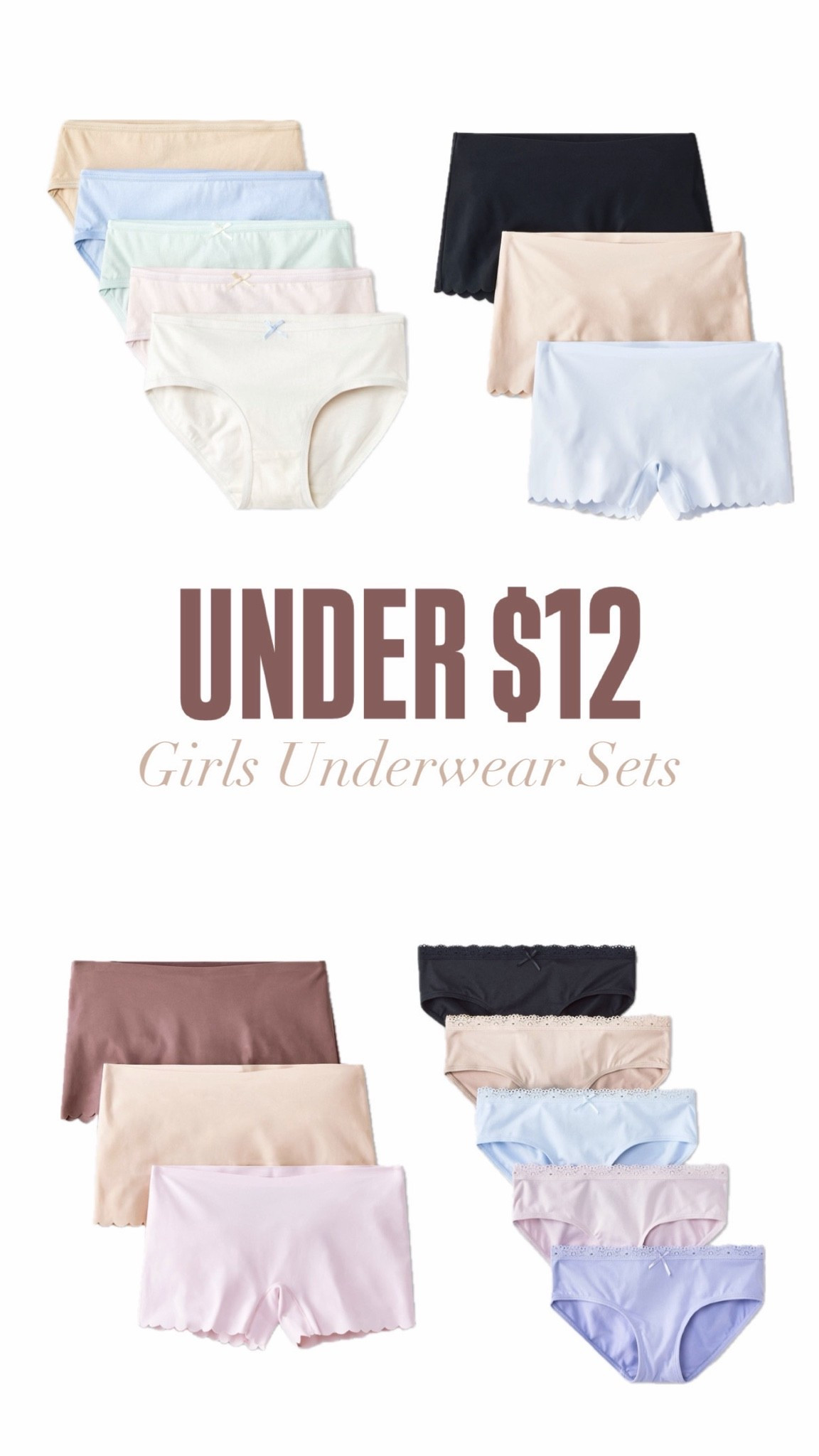 Under $12 Girls Underwear Sets

#LTKmomlife #LTKSeasonal #LTKPetite