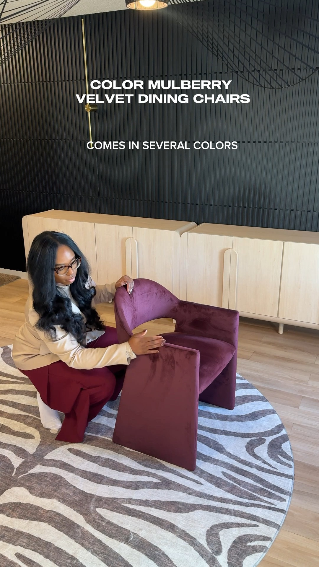 Mulberry velvet chairs!😍 these were way more comfortable than I thought they would be. They have like a spring soft cushion so it’s a bit bouncy and soft. 
Comes in several other colors including neutrals shared below !

#diningroomchairs #home #diy #diningingroom #chairs 

#LTKHome