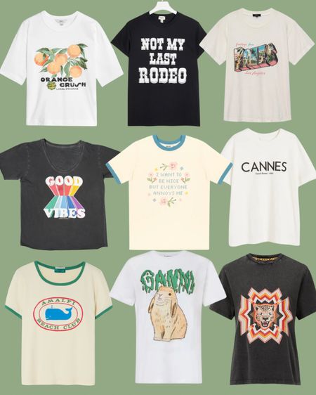 All the graphic print t shirts one could ever need. 

#LTKsummer #LTKstyletip #LTKuk