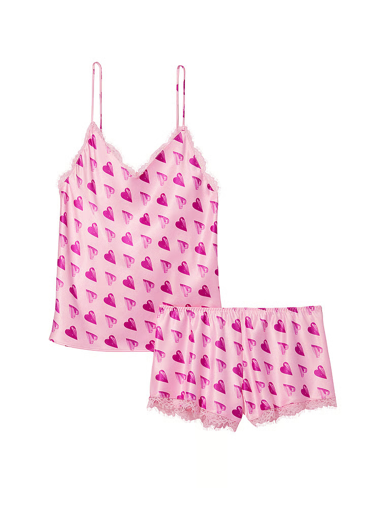 Stretch Satin Lace Back Cami Set | Victoria's Secret (US / CA )