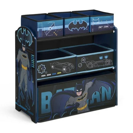 Batman 6 Bin Design and Store Toy Organizer by Delta Children, Greenguard Gold Certified | Walmart (US)